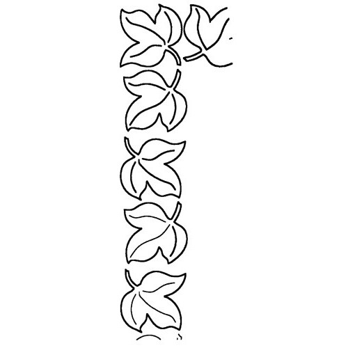 PLANTILLA HOJAS DE HIEDRA 15.3 X 45.7CM (Min. 2 Ud